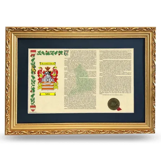 Lyday Deluxe Armorial Landscape Framed - Gold