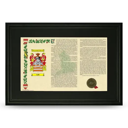 Lydie Deluxe Armorial Landscape Framed- Black