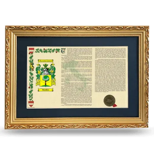 Maïolino Deluxe Armorial Landscape Framed - Gold
