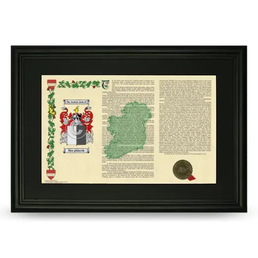 Mac phiaraic Deluxe Armorial Landscape Framed- Black