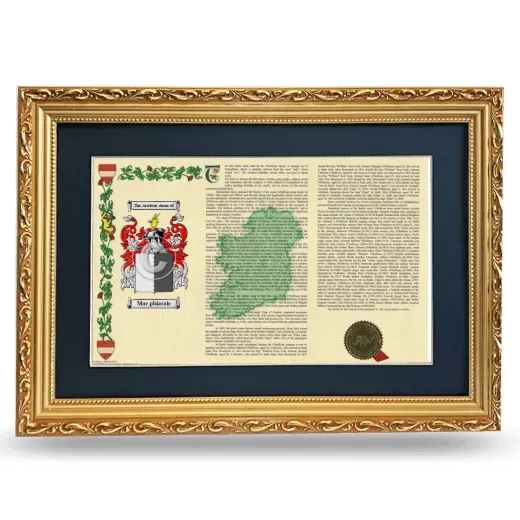 Mac phiaraic Deluxe Armorial Landscape Framed - Gold