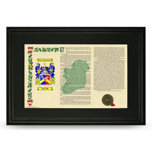 MacCalle Deluxe Armorial Landscape Framed- Black