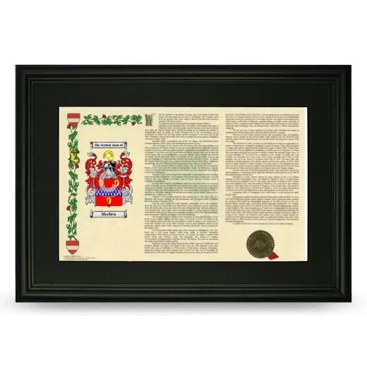 Machen Deluxe Armorial Landscape Framed- Black