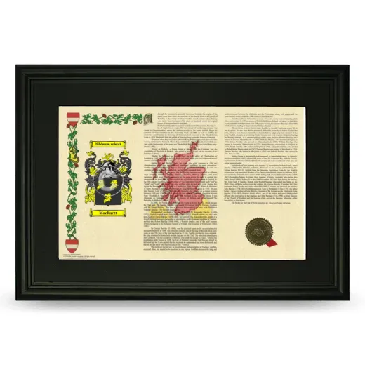 MacKnett Deluxe Armorial Landscape Framed- Black