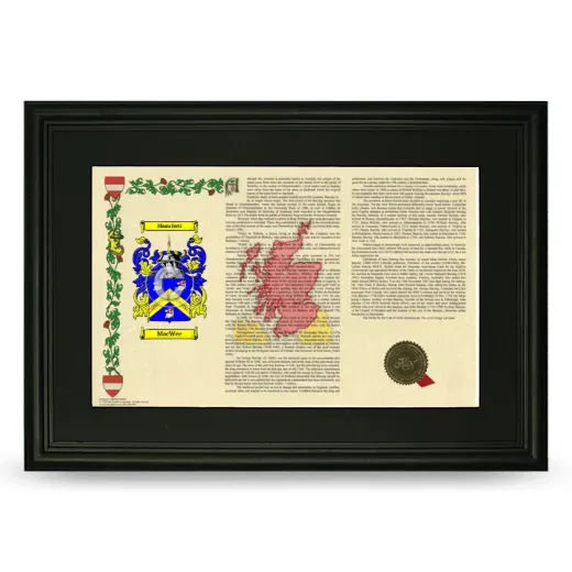 MacWee Deluxe Armorial Landscape Framed- Black