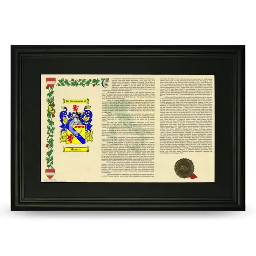 Maestro Deluxe Armorial Landscape Framed- Black