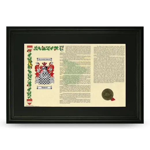Majoral Deluxe Armorial Landscape Framed- Black