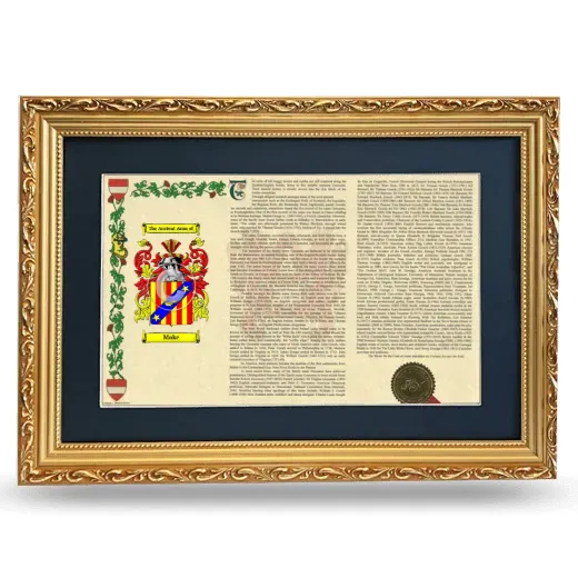 Make Deluxe Armorial Landscape Framed - Gold