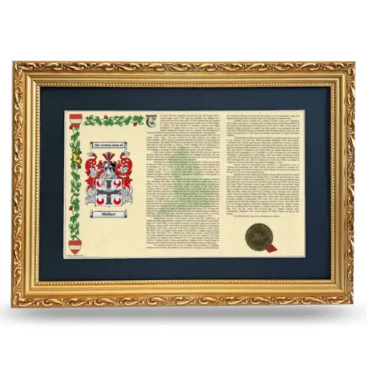 Mallart Deluxe Armorial Landscape Framed - Gold