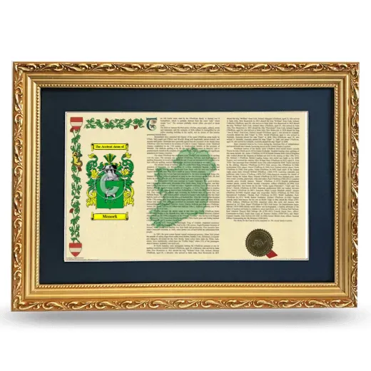 Manock Deluxe Armorial Landscape Framed - Gold