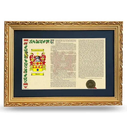 Marcer Deluxe Armorial Landscape Framed - Gold
