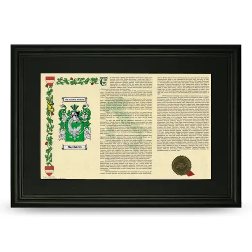 Marchitelli Deluxe Armorial Landscape Framed- Black