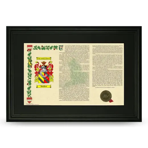 Marfleet Deluxe Armorial Landscape Framed- Black