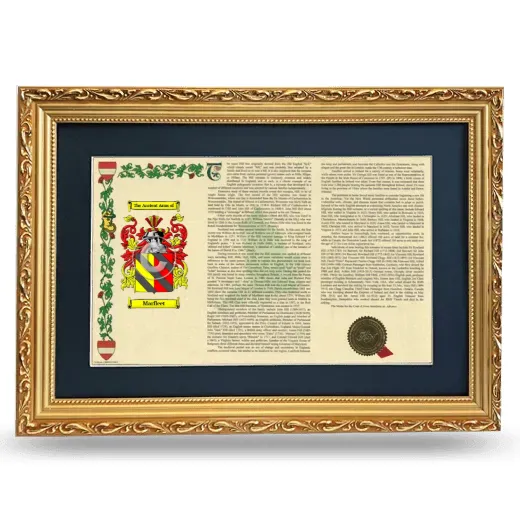 Marfleet Deluxe Armorial Landscape Framed - Gold