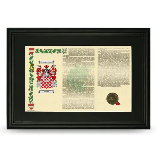 Markel Deluxe Armorial Landscape Framed- Black