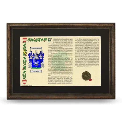 Marquard Deluxe Armorial Landscape Framed - Brown