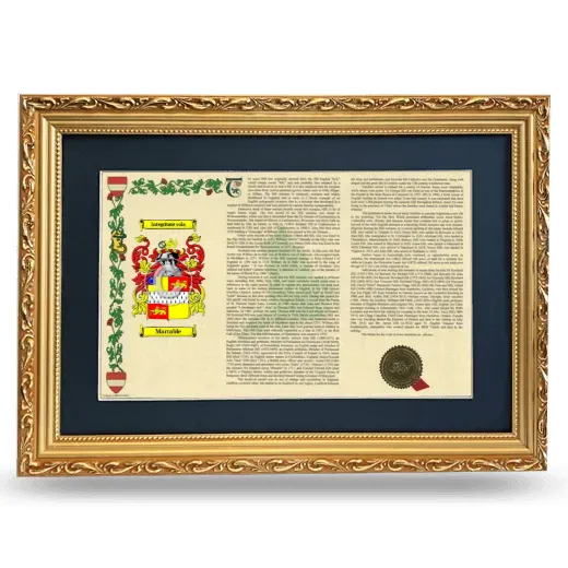 Marrable Deluxe Armorial Landscape Framed - Gold