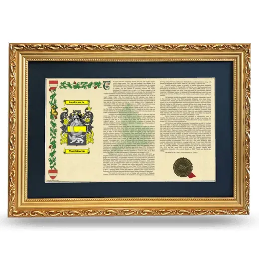 Marshisoom Deluxe Armorial Landscape Framed - Gold