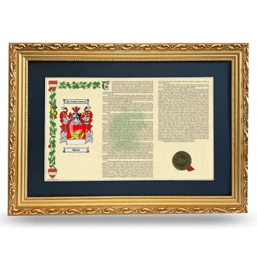 Marte Deluxe Armorial Landscape Framed - Gold