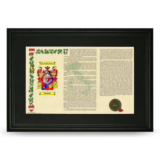 Maskaly Deluxe Armorial Landscape Framed- Black