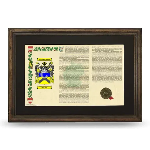 Matzels Deluxe Armorial Landscape Framed - Brown