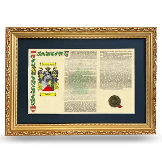 Mauer Deluxe Armorial Landscape Framed - Gold