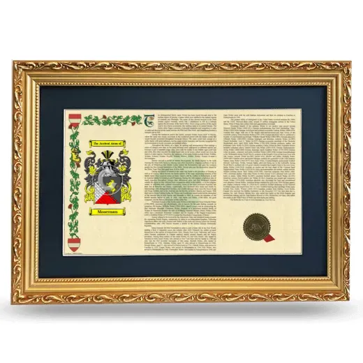 Mauerman Deluxe Armorial Landscape Framed - Gold