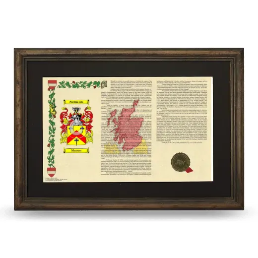 Maxton Deluxe Armorial Landscape Framed - Brown