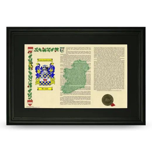 Mc-cann Deluxe Armorial Landscape Framed- Black