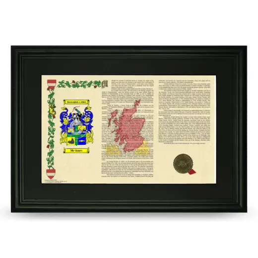 Mc-innes Deluxe Armorial Landscape Framed- Black
