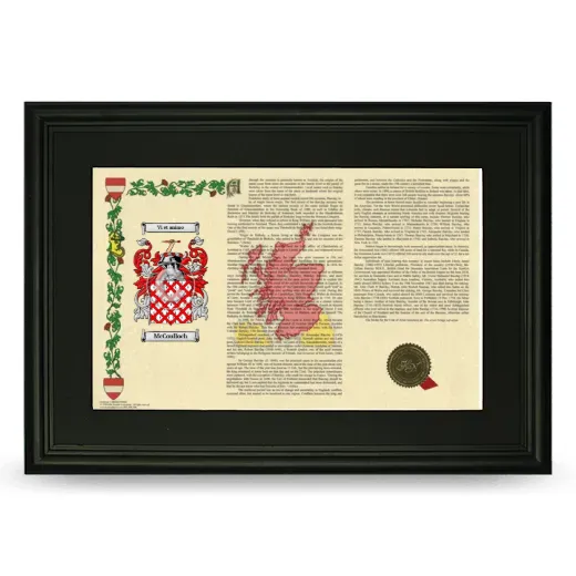 McCoulloch Deluxe Armorial Landscape Framed- Black