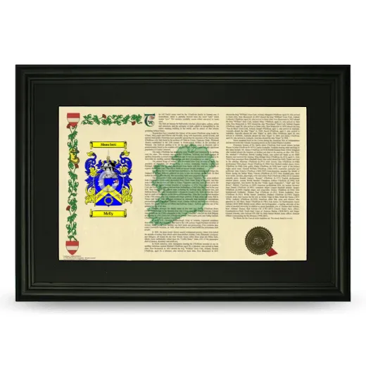 McEy Deluxe Armorial Landscape Framed- Black