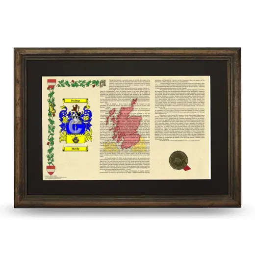 McFly Deluxe Armorial Landscape Framed - Brown