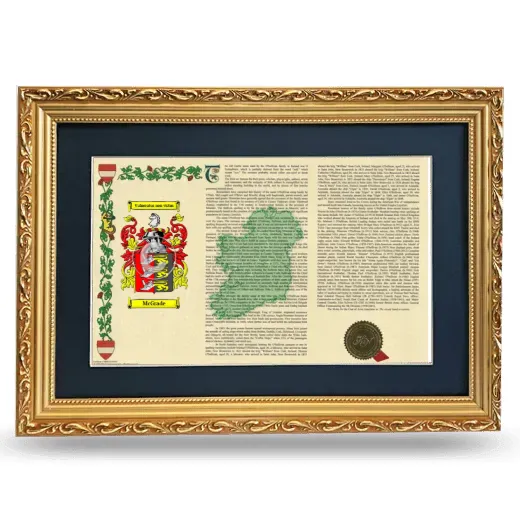 McGrade Deluxe Armorial Landscape Framed - Gold