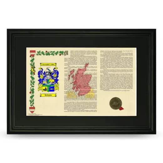 McInniss Deluxe Armorial Landscape Framed- Black