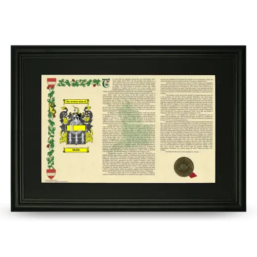 McKit Deluxe Armorial Landscape Framed- Black