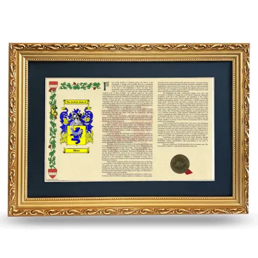 Meer Deluxe Armorial Landscape Framed - Gold