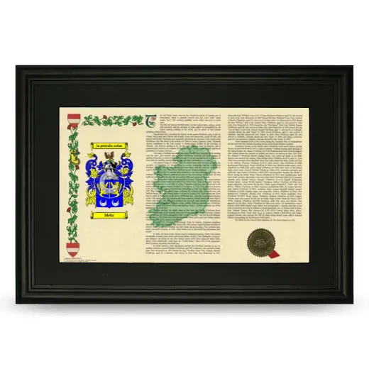 Mehr Deluxe Armorial Landscape Framed- Black