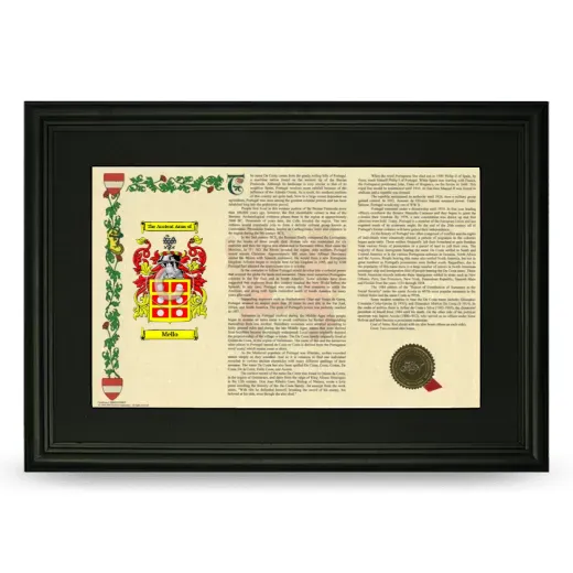 Mello Deluxe Armorial Landscape Framed- Black