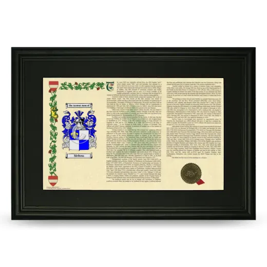 Meltem Deluxe Armorial Landscape Framed- Black