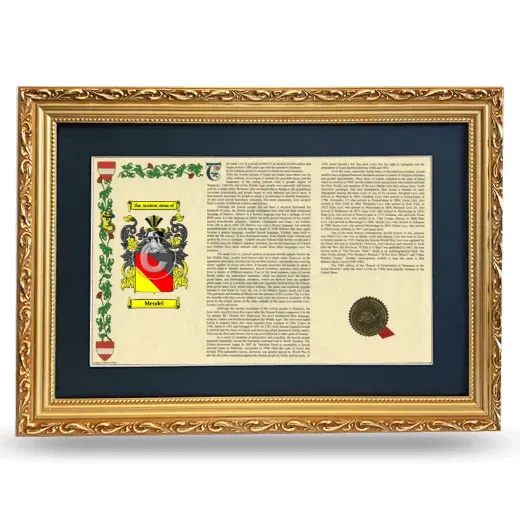 Mendel Deluxe Armorial Landscape Framed - Gold