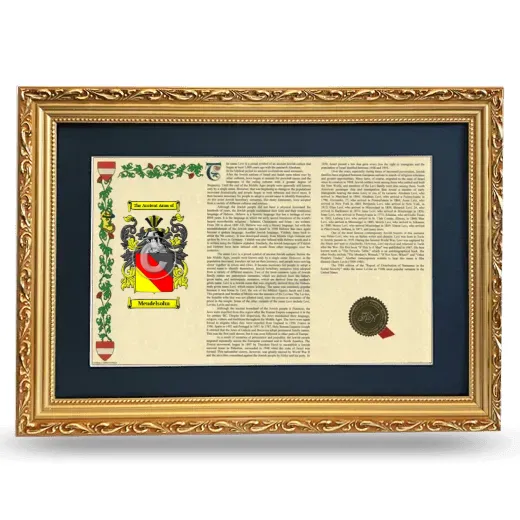 Mendelsohn Deluxe Armorial Landscape Framed - Gold