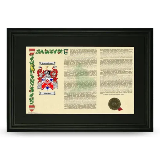Mention Deluxe Armorial Landscape Framed- Black