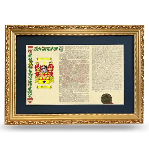 Mercers Deluxe Armorial Landscape Framed - Gold