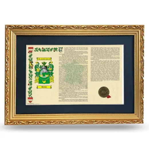 Mercyy Deluxe Armorial Landscape Framed - Gold
