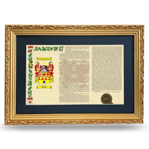 Merser Deluxe Armorial Landscape Framed - Gold
