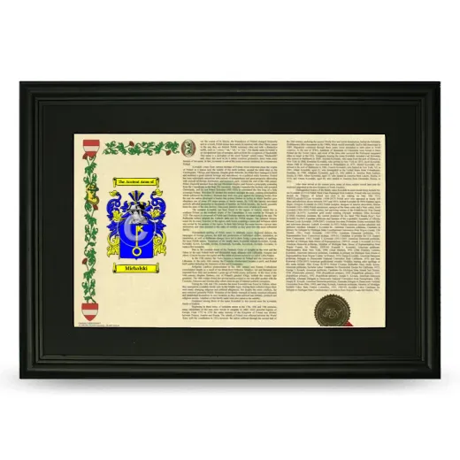 Michalski Deluxe Armorial Landscape Framed- Black