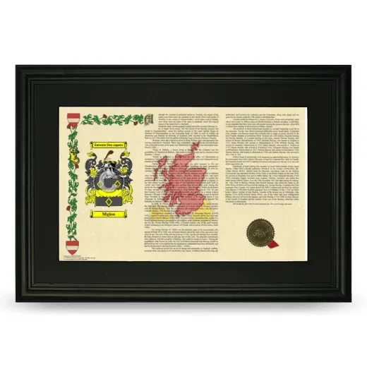 Migion Deluxe Armorial Landscape Framed- Black