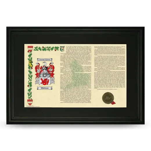 Mikelsons Deluxe Armorial Landscape Framed- Black