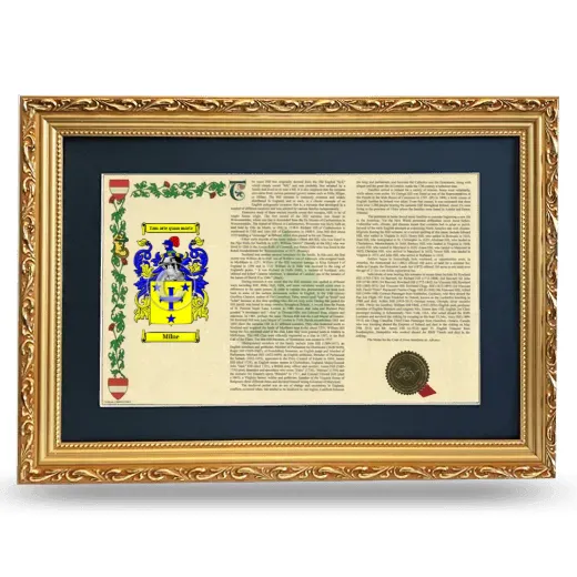 Milne Deluxe Armorial Landscape Framed - Gold